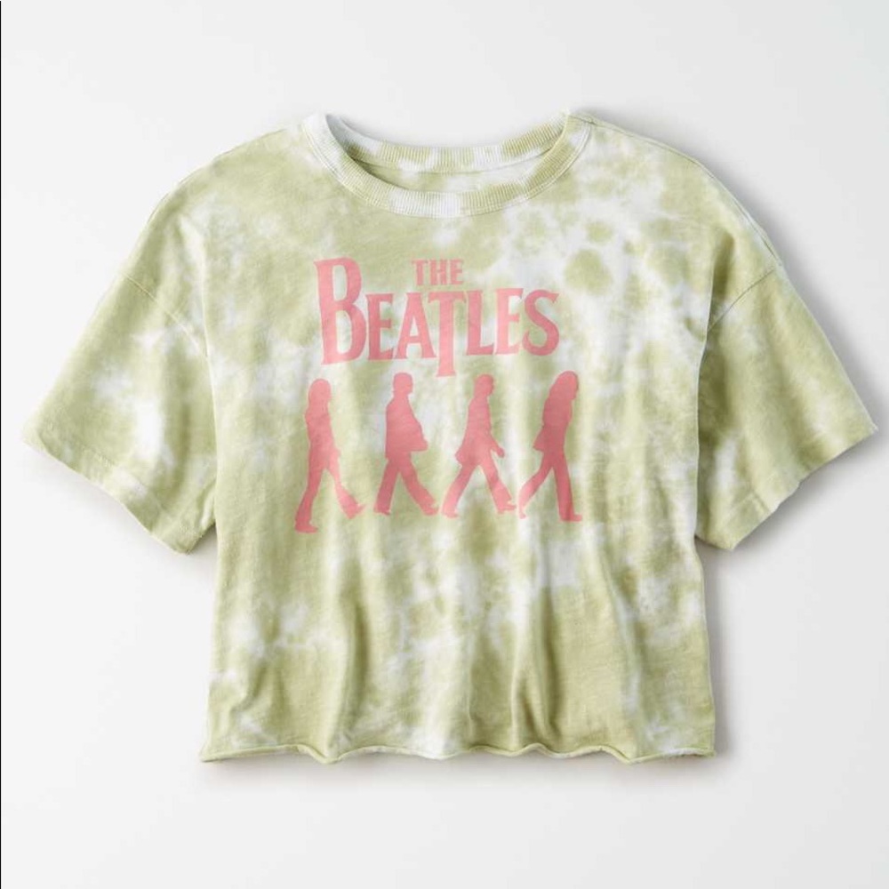 AE Beatles Crop Top Tie Dye